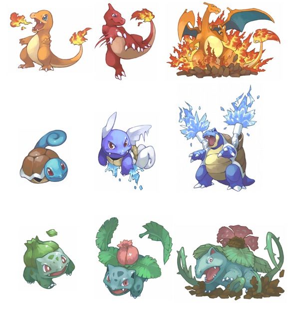 3段階進化のポケモンで3匹ともかわいいのって