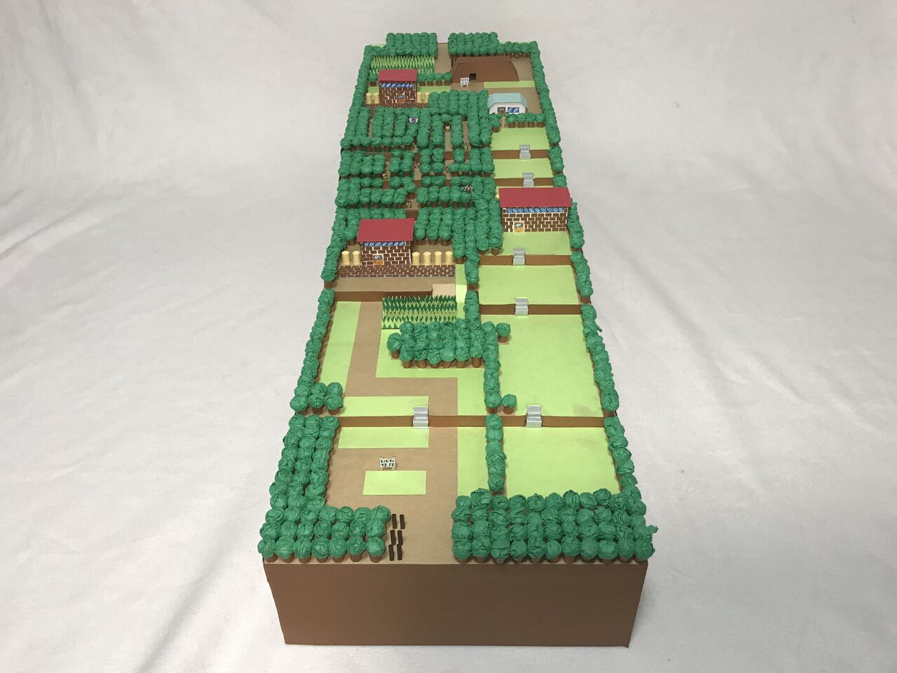 すげぇ ポケモン赤緑のmapを画用紙で作ってみた ポケモンアンテナサイト