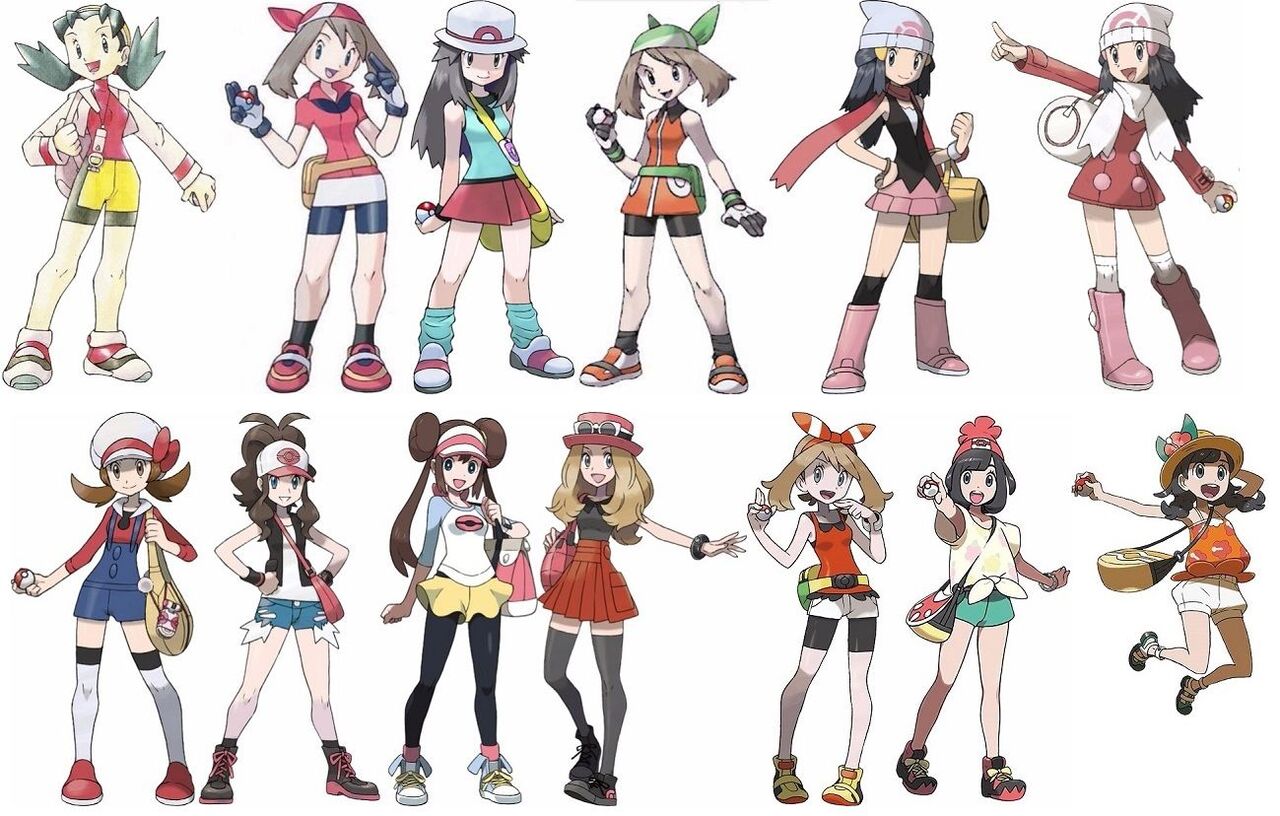 ポケモン女主人公 薄着で露出して草むら入ります 自転車も乗ります これ