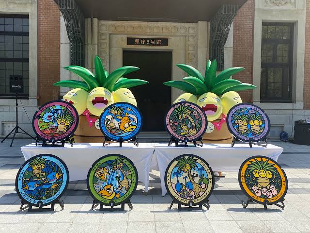 ポケモンマンホール ポケふた 福岡県に初設置