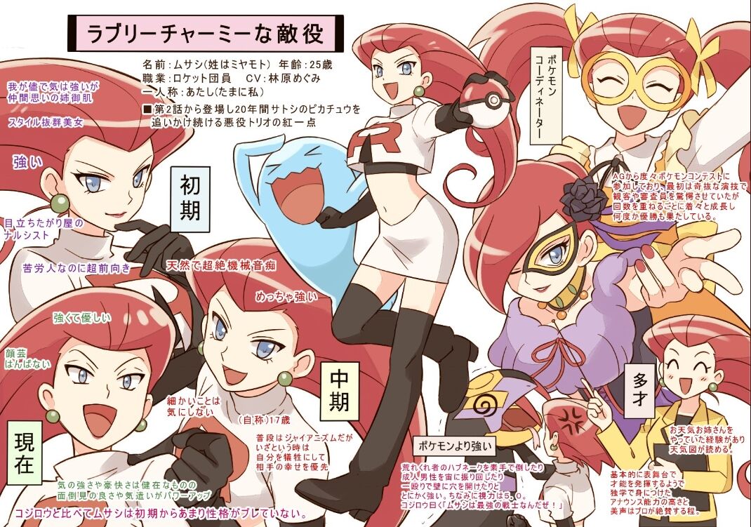 画像あり アニメポケモンのムサシさんカワイイ