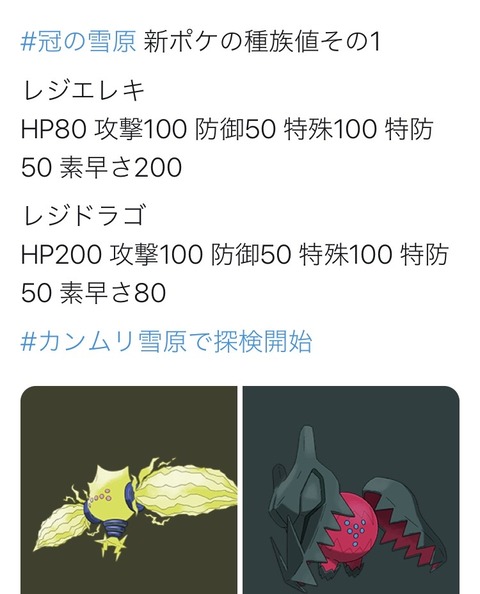 ポケモン剣盾 レジドラゴ レジエレキどちらを選ぶ 冠の雪原