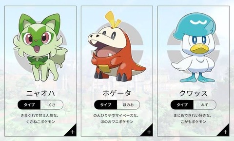ポケモンsv ポケモンの新御三家 一般人気のニャオハ なんjのホゲータ なだぎのクワッスに分かれる