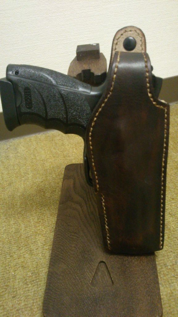 hk45サムブレイクホルスター完成 Leather Holster hk45サムブレイクホルスター完成 Leather Holster