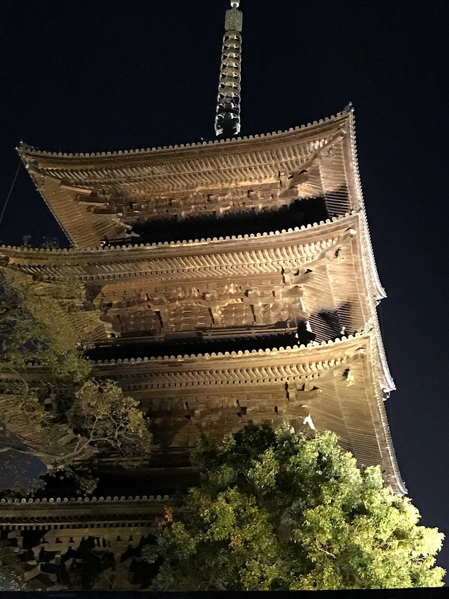 東寺のライトアップ 五重塔もきれい お庭もよかった 亀岡の美容室 Beauty Shop On