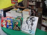 園田健一サイン会_わんだ〜らんど_なんば店_サイン色紙と既刊本