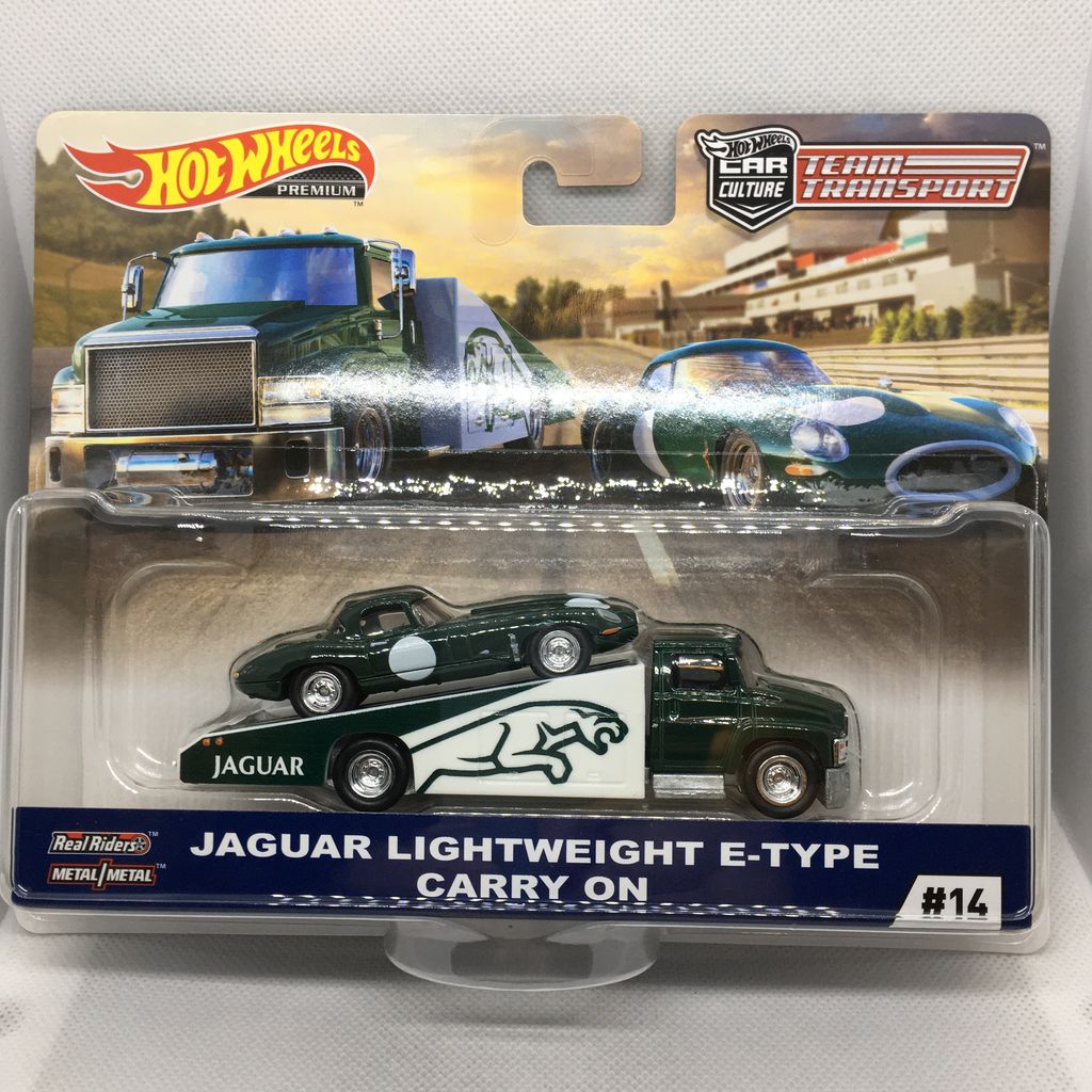 hot wheels team transport jaguar