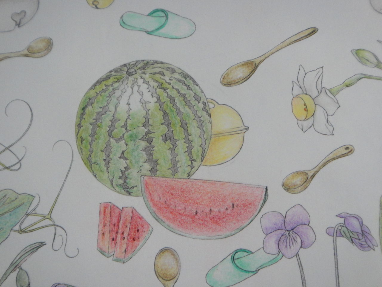 す の付くもの Love色鉛筆