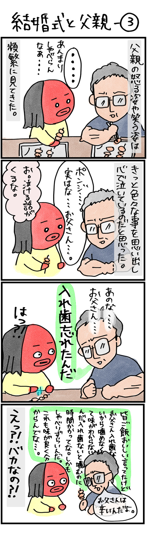 結婚式と父親−3