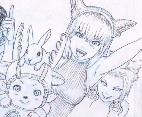 FF14イラスト制作10