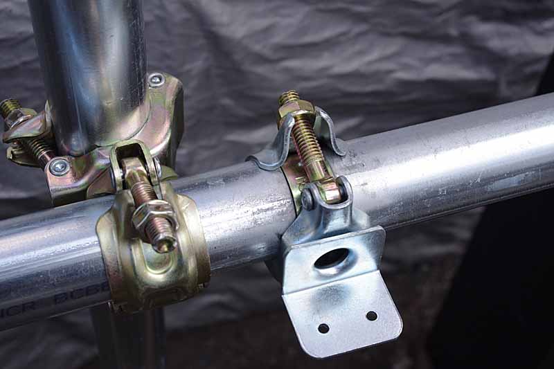 単管パイプ クランプ 単管ガレージ