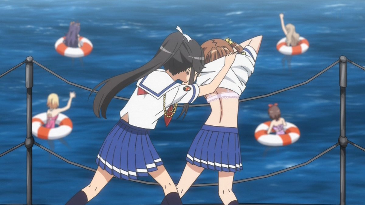 ハイスクール フリート はいふり 5話感想 水着回と見せかけて武蔵でピンチ ミケちゃん艦長それはいけない 画像 ポンポコにゅーす ファン特化型アニメ感想サイト
