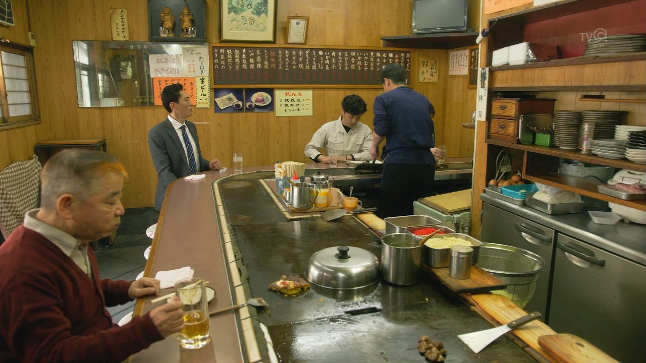 孤独のグルメ Season6 1話感想 お好み焼き定食と串かつ 大阪で炭水化物トライアスロン ソースの香りで食欲をそそられるゴローちゃん 実況 画像 ポンポコにゅーす ファン特化型アニメ感想サイト