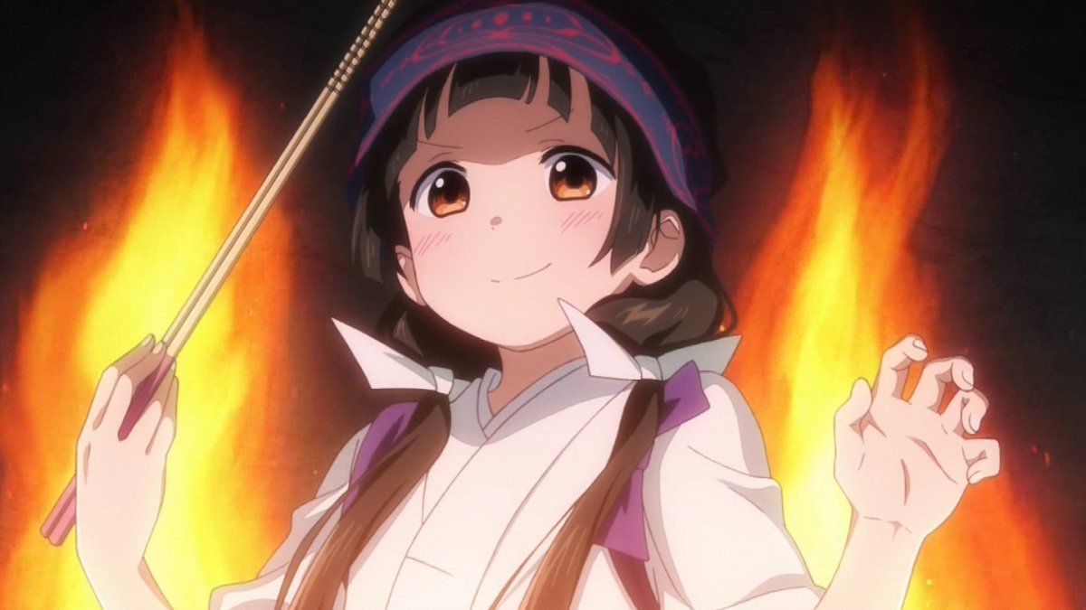 くまみこ 8話感想 水かけご飯って まちナツ2人で料理 なめこ売り少女まちの悲壮感 画像 ポンポコにゅーす ファン特化型アニメ感想サイト