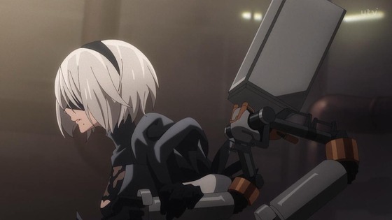 「NieRAutomata Ver1.1a」ニーア オートマタ 1話感想 (36)