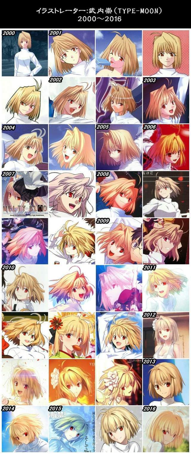 画像 Type Moon 武内崇さんの絵柄変遷を通してfate 型月を語ろう どの頃の絵柄が好き ポンポコにゅーす ファン特化型アニメ感想サイト 画像 Type Moon 武内崇さんの絵柄変遷を通してfate 型月を語ろう どの頃の絵柄が好き ポンポコにゅーす ファン特化型アニメ感想サイト