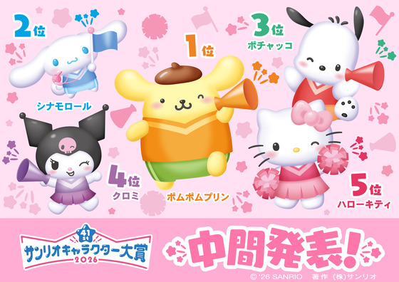 「サンリオキャラクター大賞」2026年の中間発表 (2)