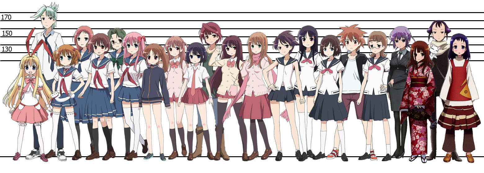 咲 Saki キャラ身長比較画像 ほかにも色々小ネタまとめ ポンポコにゅーす ファン特化型アニメ感想サイト 咲 Saki キャラ身長比較画像 ほかにも色々小ネタまとめ ポンポコにゅーす ファン特化型アニメ感想サイト