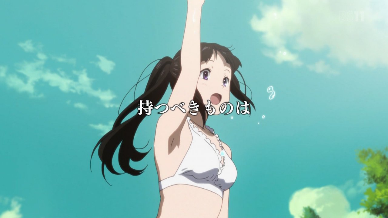 氷菓 第11 5話 Ova感想 これは 愚者のエンドロール 後 折木奉太郎が いつも通り に向かうまでの幕間 特典の水着回を放送 持つべきものは 画像 実況まとめ ポンポコにゅーす ファン特化型アニメ感想サイト