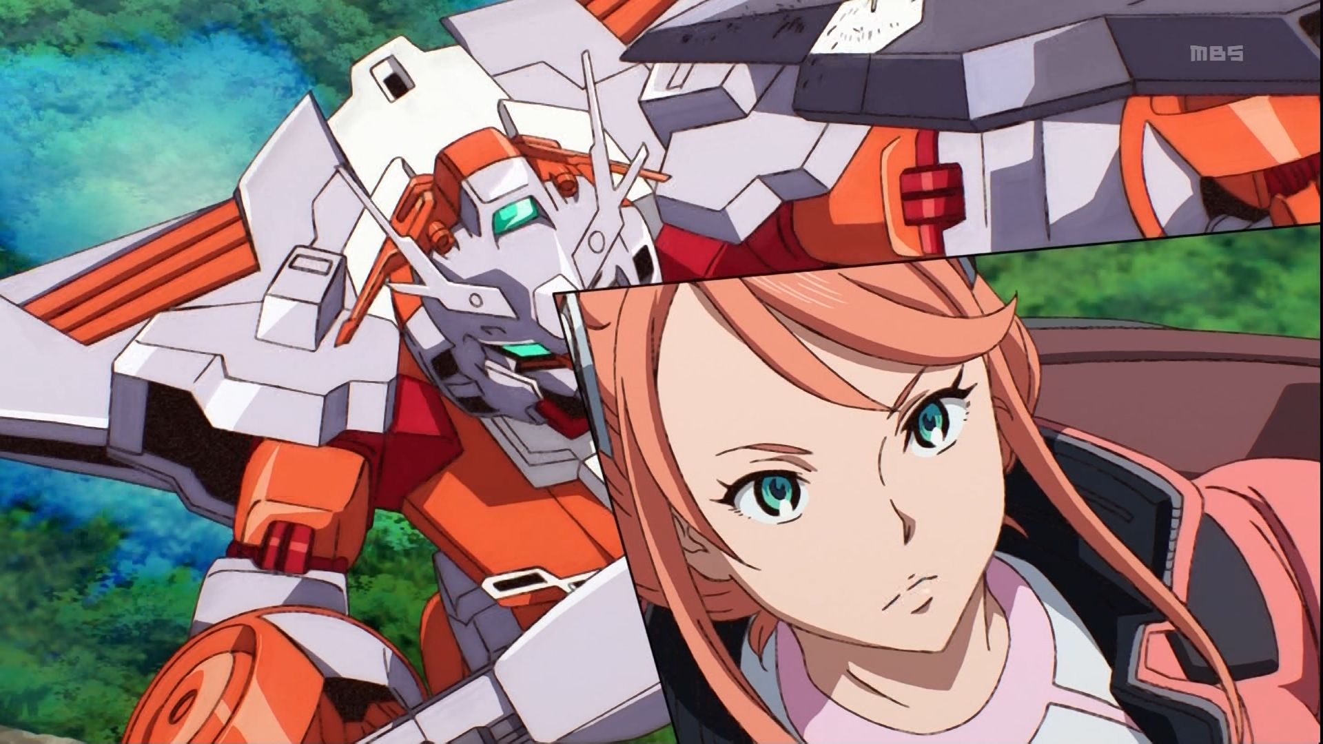 ガンダム Gのレコンギスタ 9話感想 ピンク髪のバララ登場 空を飛ぶマスクをキャッチ クンパ大佐やはり黒い ポンポコにゅーす ファン特化型アニメ感想サイト