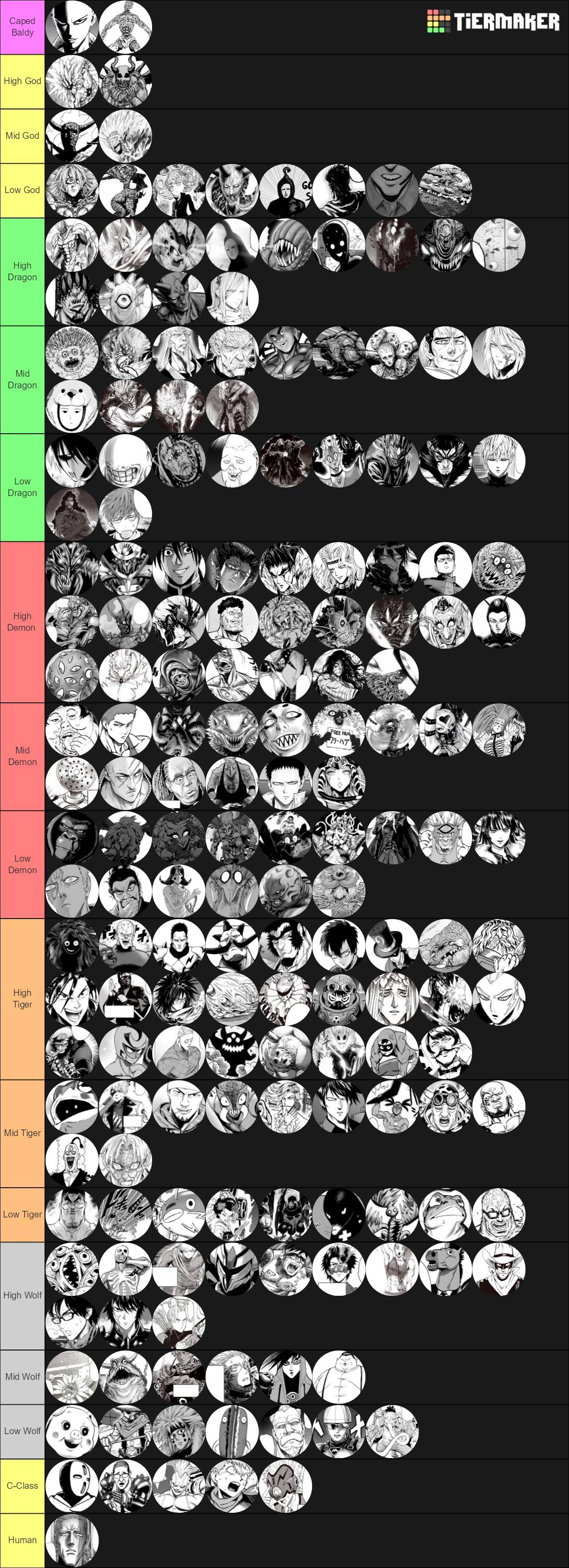 ワンパンマン 最強ランキングの正式版画像が更新される ポンポコにゅーす ファン特化型アニメ感想サイト