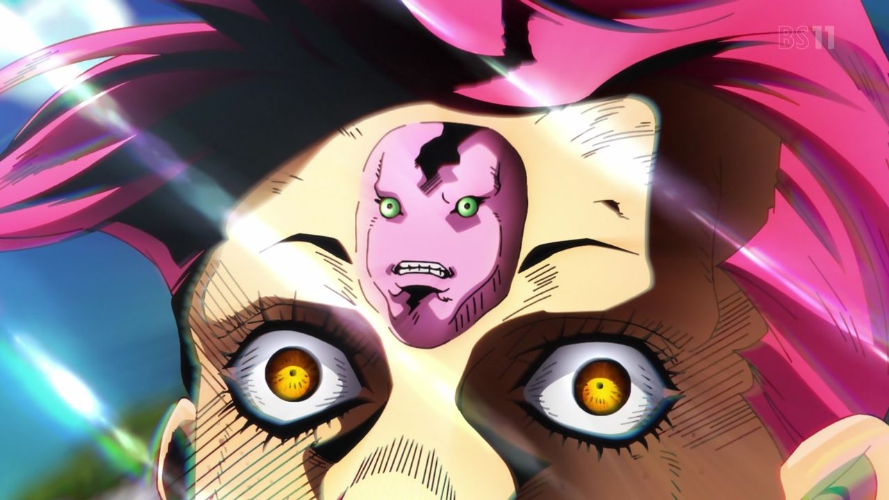 ジョジョの奇妙な冒険 5部 27話感想 全ジョジョでも屈指の血戦 作画も演出も良いキング クリムゾンvsメタリカ 画像 黄金の風 ポンポコにゅーす ファン特化型アニメ感想サイト