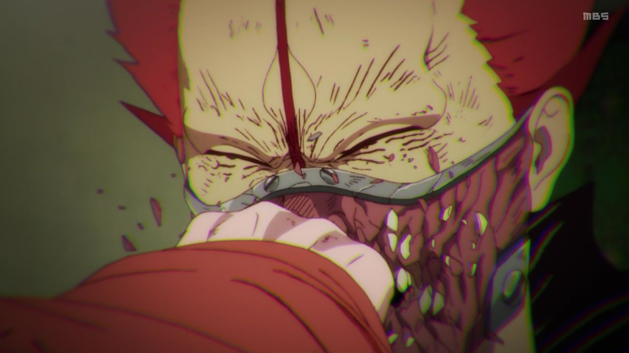 ドロヘドロ 第6話感想 画像 ニカイドウに殴られ煙がキノコ大爆発 ツギハギ少年 心の過去 ホールに降る雨 安定のハイセンスな面白さ ポンポコにゅーす ファン特化型アニメ感想サイト