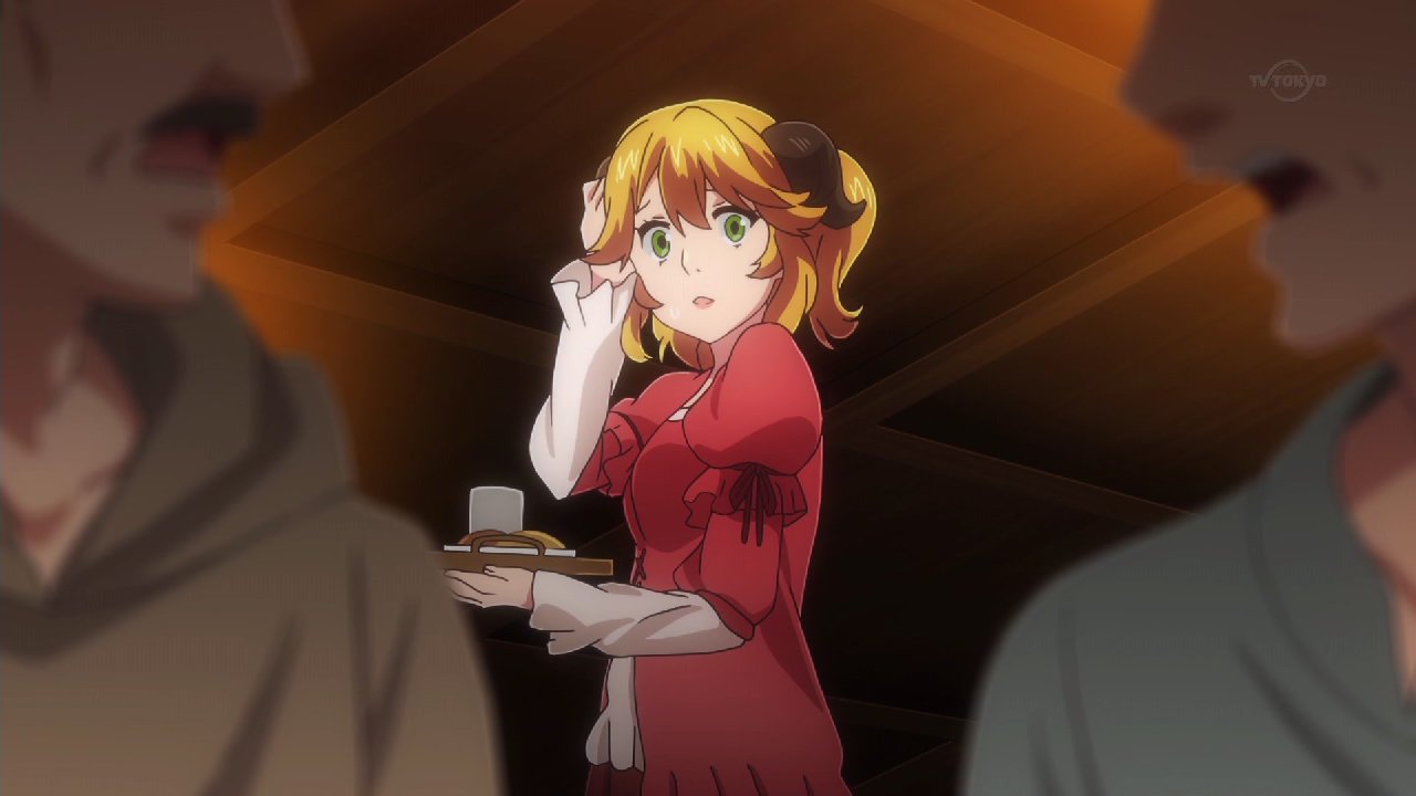 異世界食堂 1話感想 特別なお客様に美味しい料理を振る舞う店主さん 角つきウェイトレスさんも週に1日出勤です 画像 ポンポコにゅーす ファン特化型アニメ感想サイト