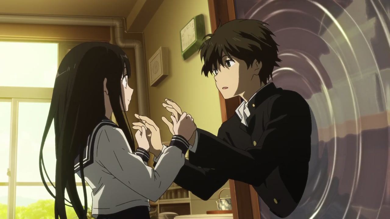 氷菓 第19話感想 画像 コロコロ表情の変わる可愛いジト目える 何気なく2人エンドレスいちゃいちゃ 瓢箪から駒で核心を突く奉太郎 心あたりのある者は 実況まとめ ポンポコにゅーす ファン特化型アニメ感想サイト