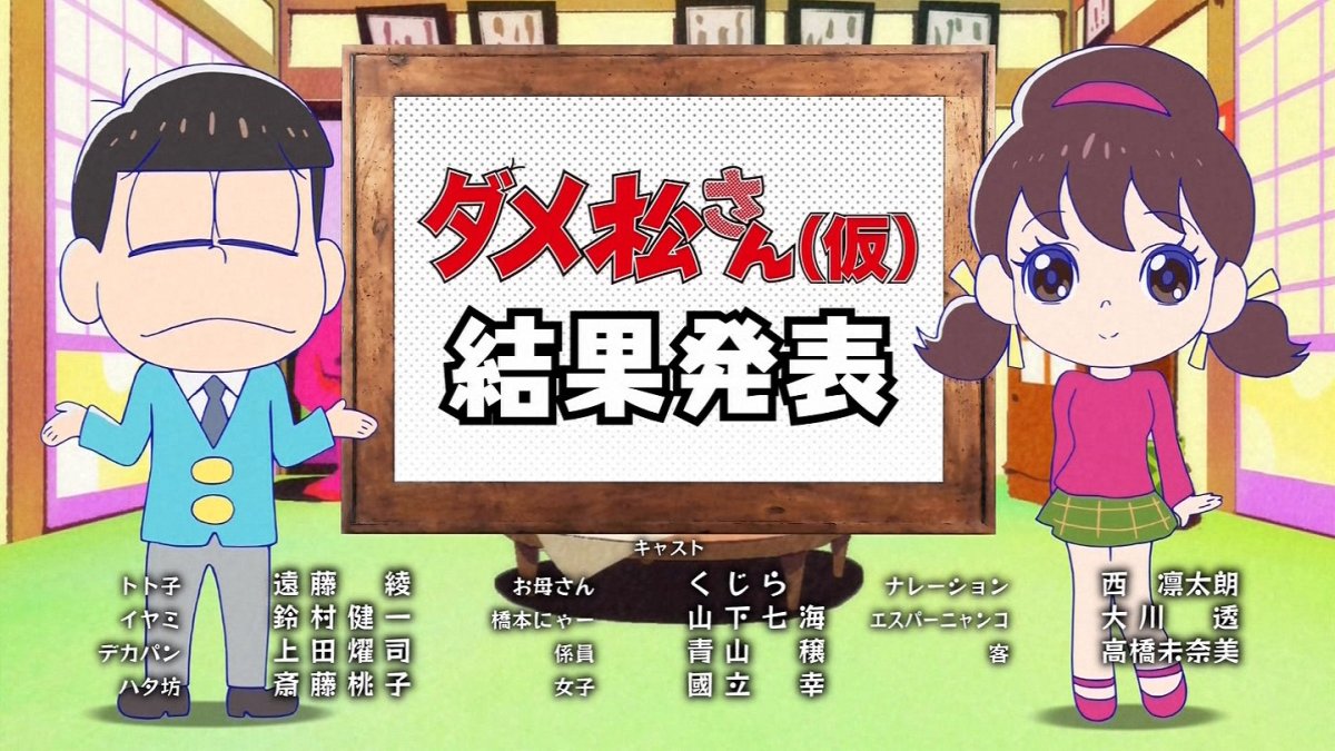 おそ松さん 12話感想 副音声のオーディオコメンタリーがメイン 誰が一番クズか決める総集編スペシャルさん 画像 ポンポコにゅーす ファン特化型アニメ感想サイト おそ松さん 12話感想 副音声のオーディオコメンタリーがメイン 誰が一番クズか決める総集編スペシャルさん 画像 ポンポコにゅーす ファン特化型アニメ感想サイト