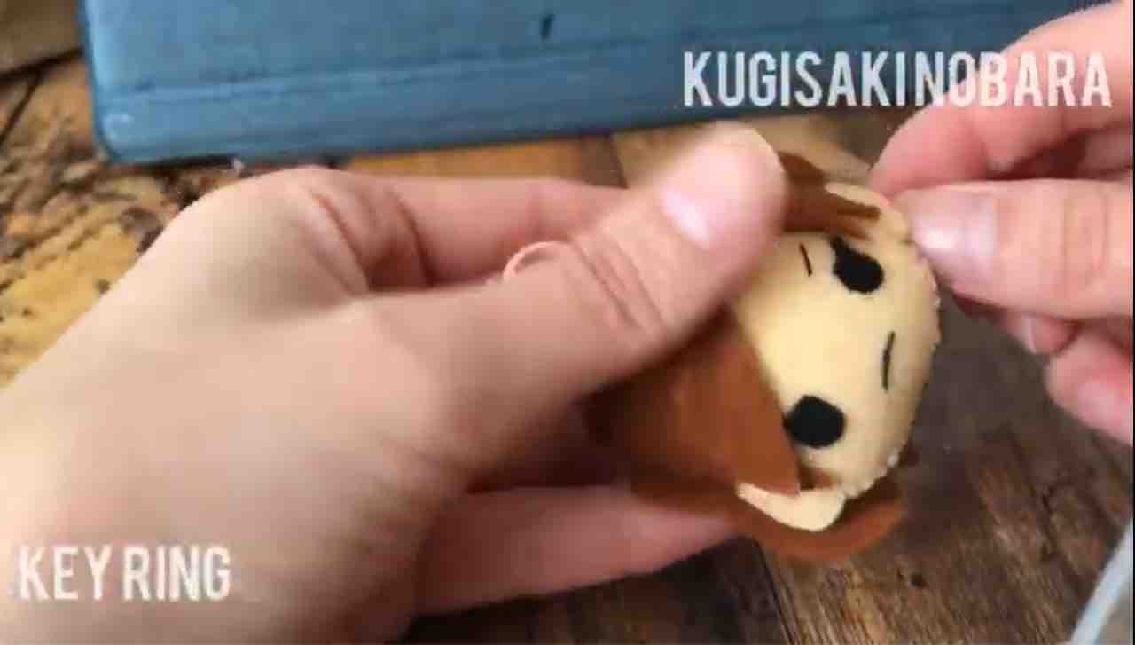 呪術廻戦 型紙 釘崎野薔薇のキーホルダー作ってみた フェルトでキャラクターマスコットつくる人