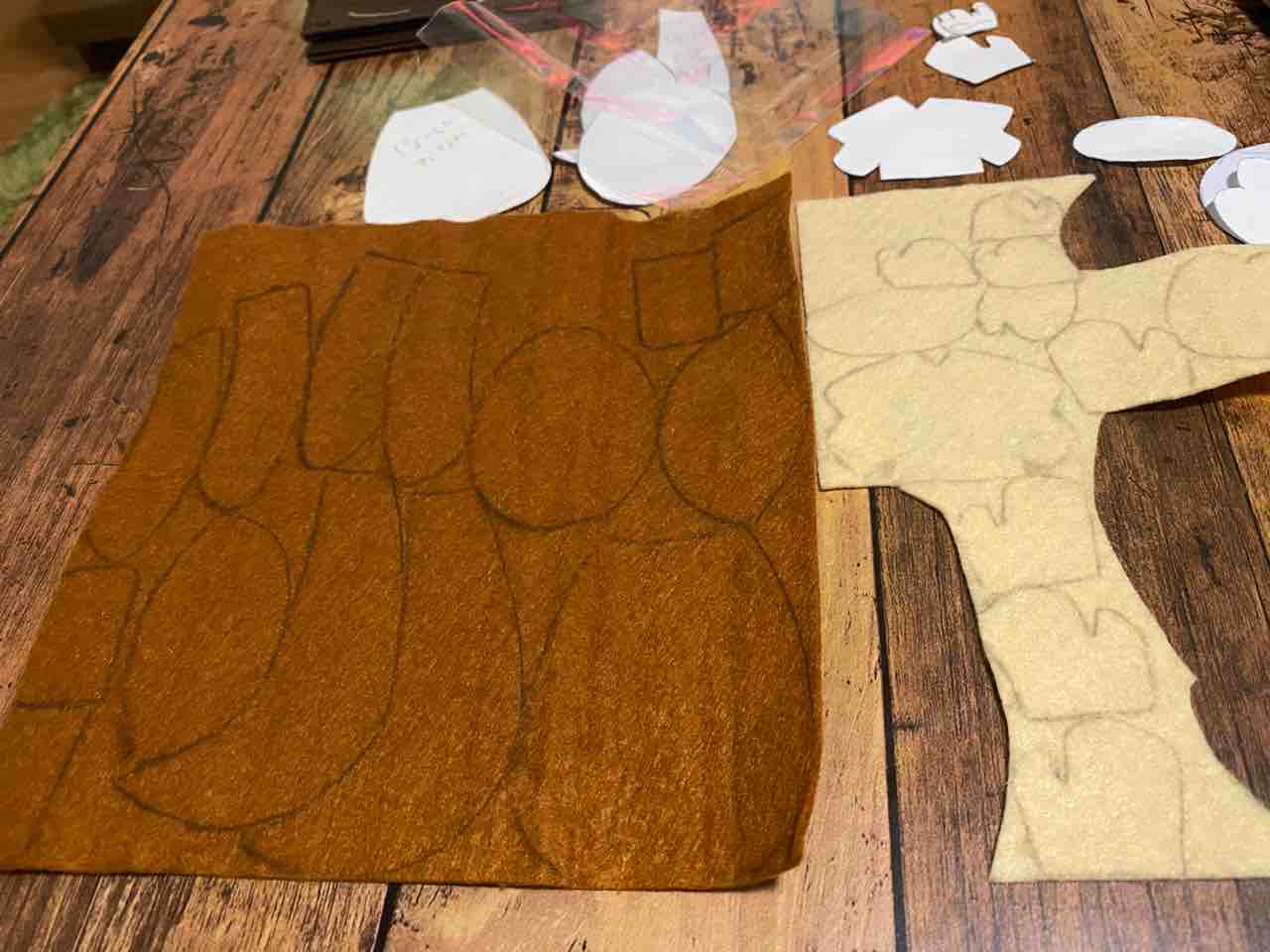 おさるのジョージ 立体版作ってみた フェルトでキャラクターマスコットつくる人