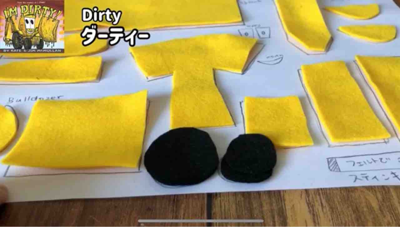 スティンキーとダーティー ダーティーを作った フェルトでキャラクターマスコットつくる人