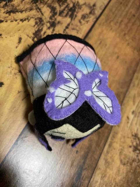 鬼滅の刃 胡蝶しのぶを勝手にツムツム風にしたら フェルトでキャラクターマスコットつくる人