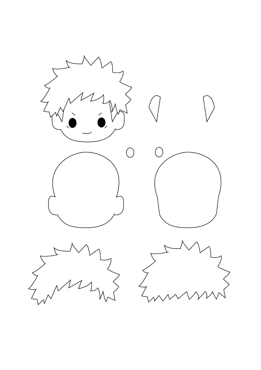 いろいろ フェルト キャラクター 型紙 フェルト キャラクター 型紙 Kabegaminyohwqoy