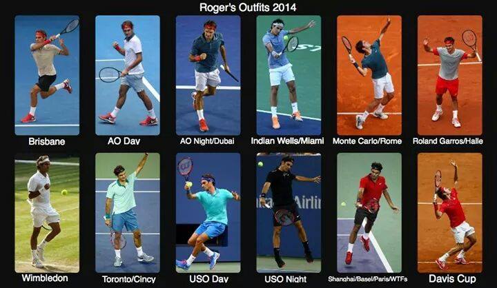 どれがお好み?? 2014 フェデラーのOutfits : テニスの どれがお好み?? 2014 フェデラーのOutfits : テニスの