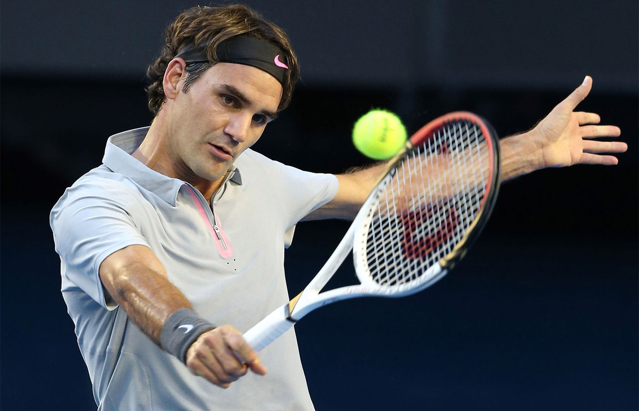 【返品不可】 美品 NIKE 全米オープン着用 2013 フェデラー ポロシャツ TENNIS ウェア