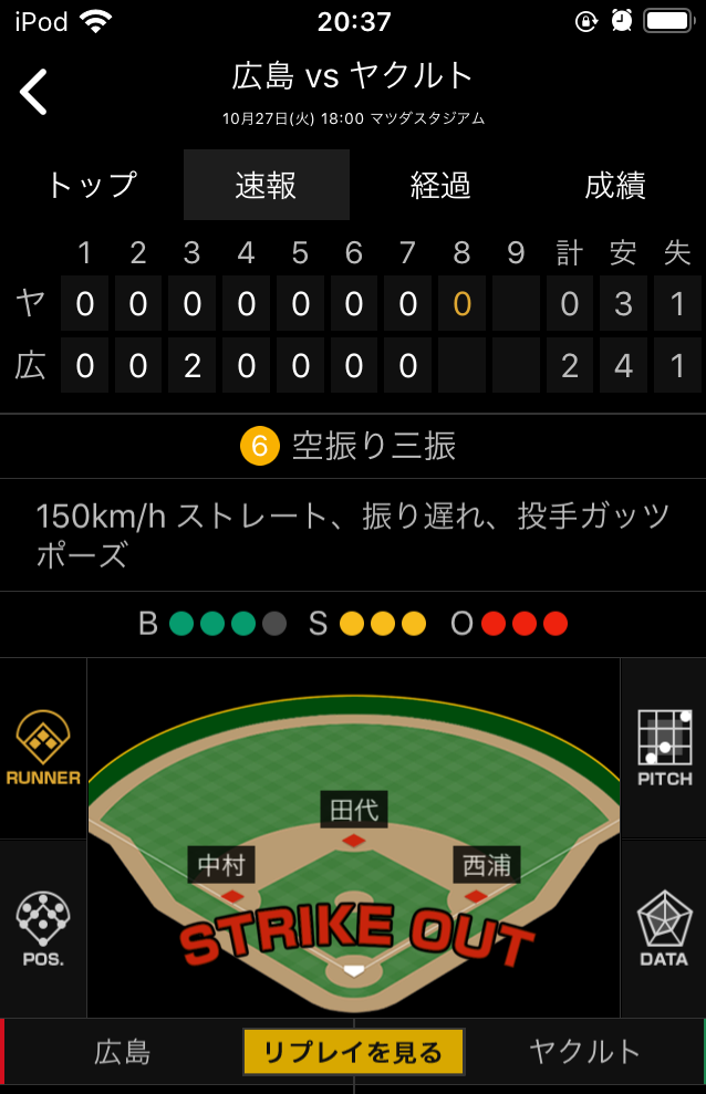 九里の128球を救った塹江の6球 やっぱりカープがナンバーワン