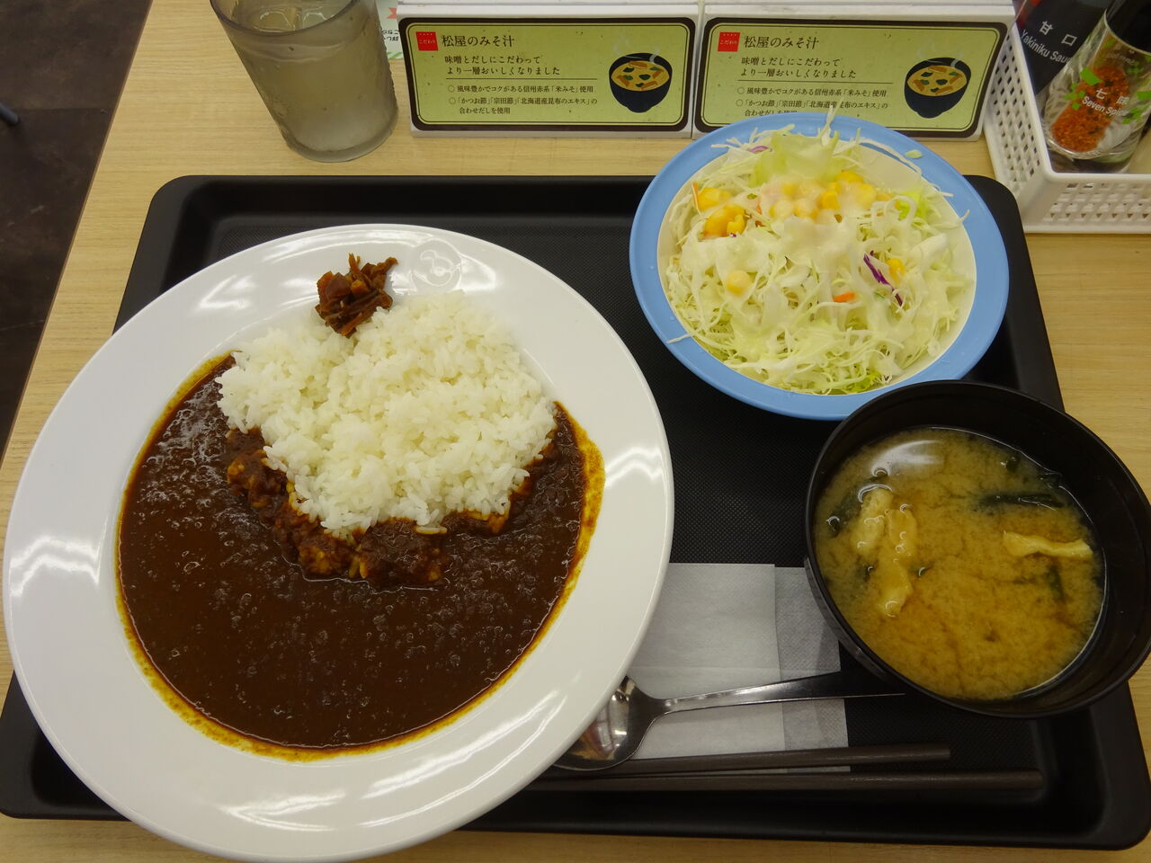 松屋 静岡八幡店 オリジナルカレーランチ生野菜セット タケダダイスケの 地底探検