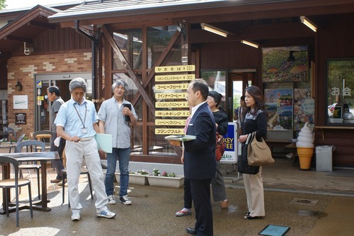 「道の駅しもごう」での勉強会