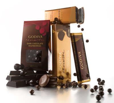 Godiva のパール チョコレート キャンサー トラベラーズ