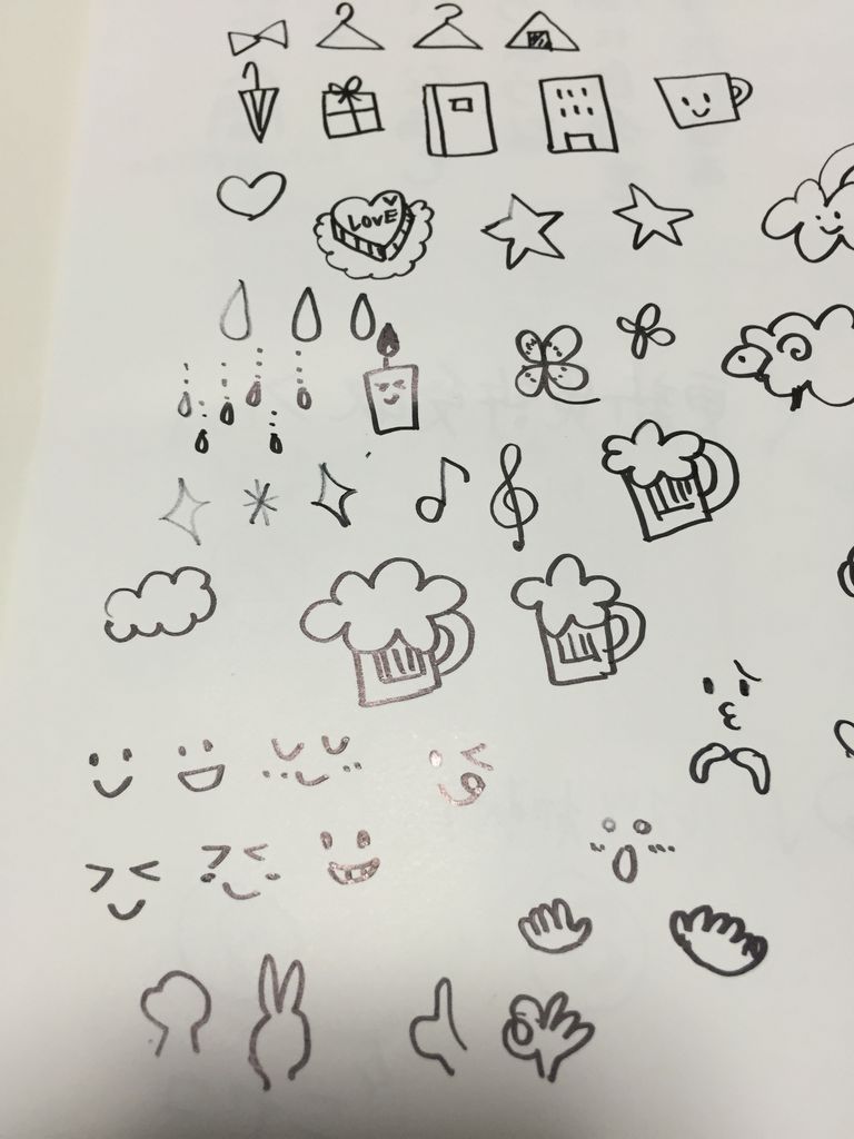 かわいいイラストが描けたらいいなァ ということで練習してみました 主婦ハルカとばななの日々