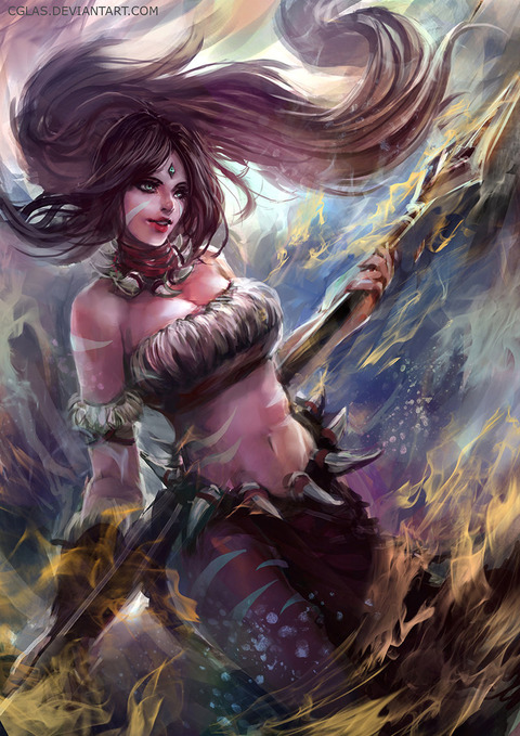 nidalee_by_cglas-d8vzmz7