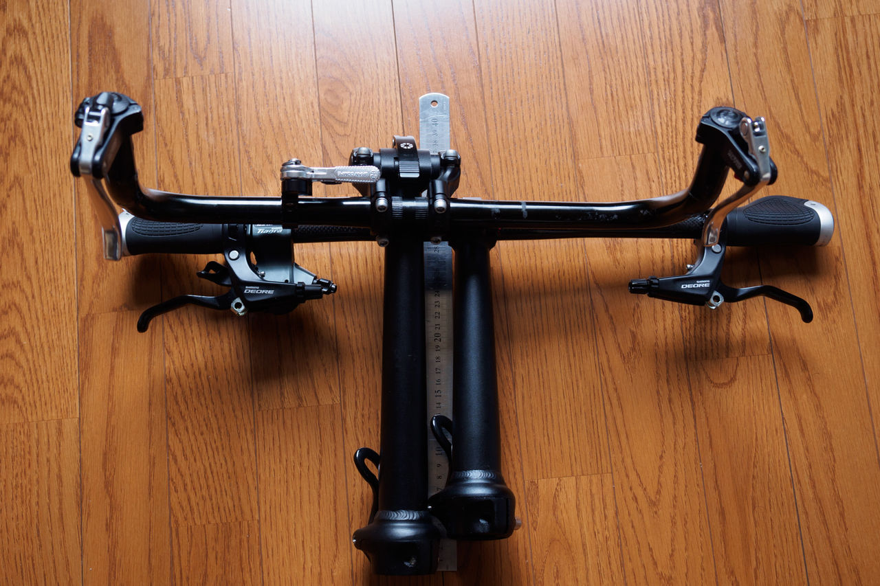 DAHON Speed Falcoのプチ軽量化(4) ～ ハンドルポスト＋ハンドル交換