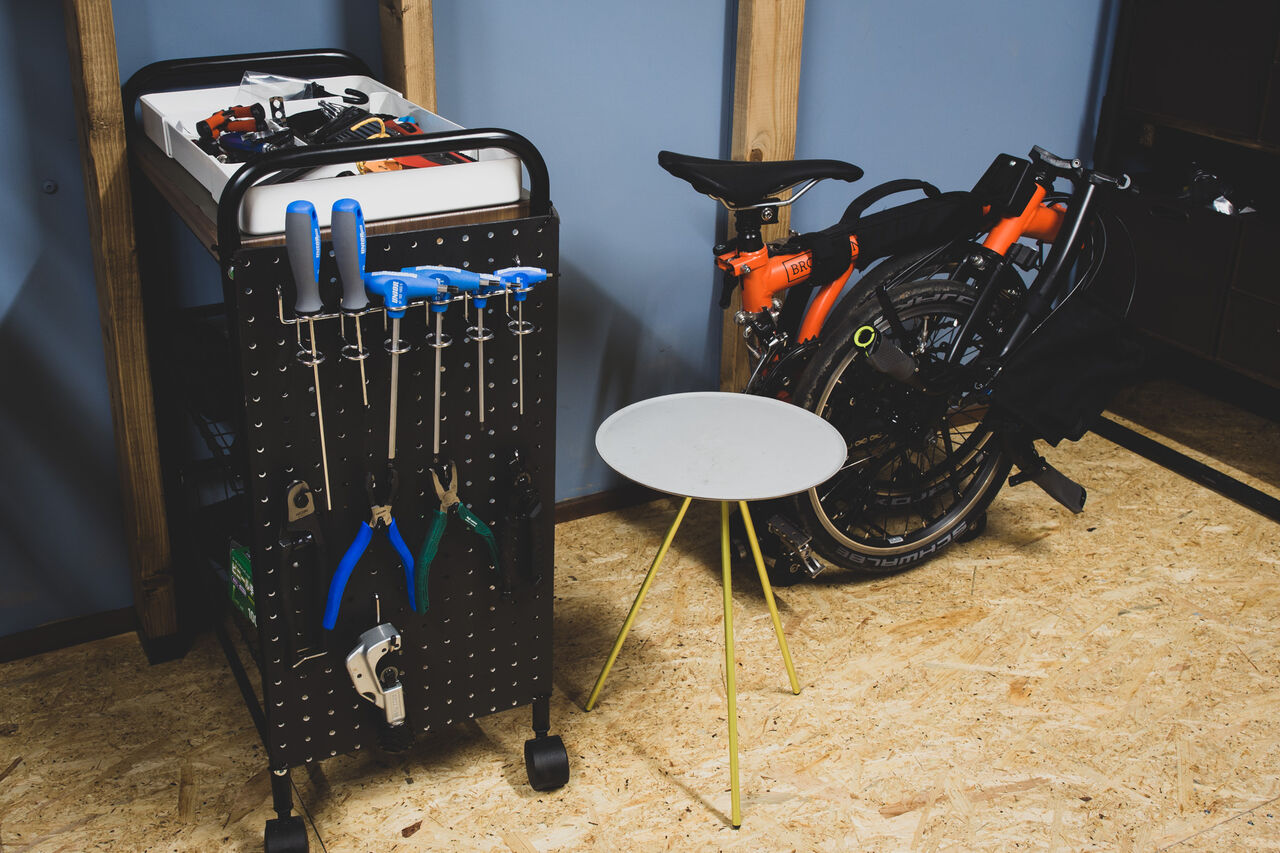 DIY] 自転車用小物掛けの作成２ : 山に野に川に呑みに