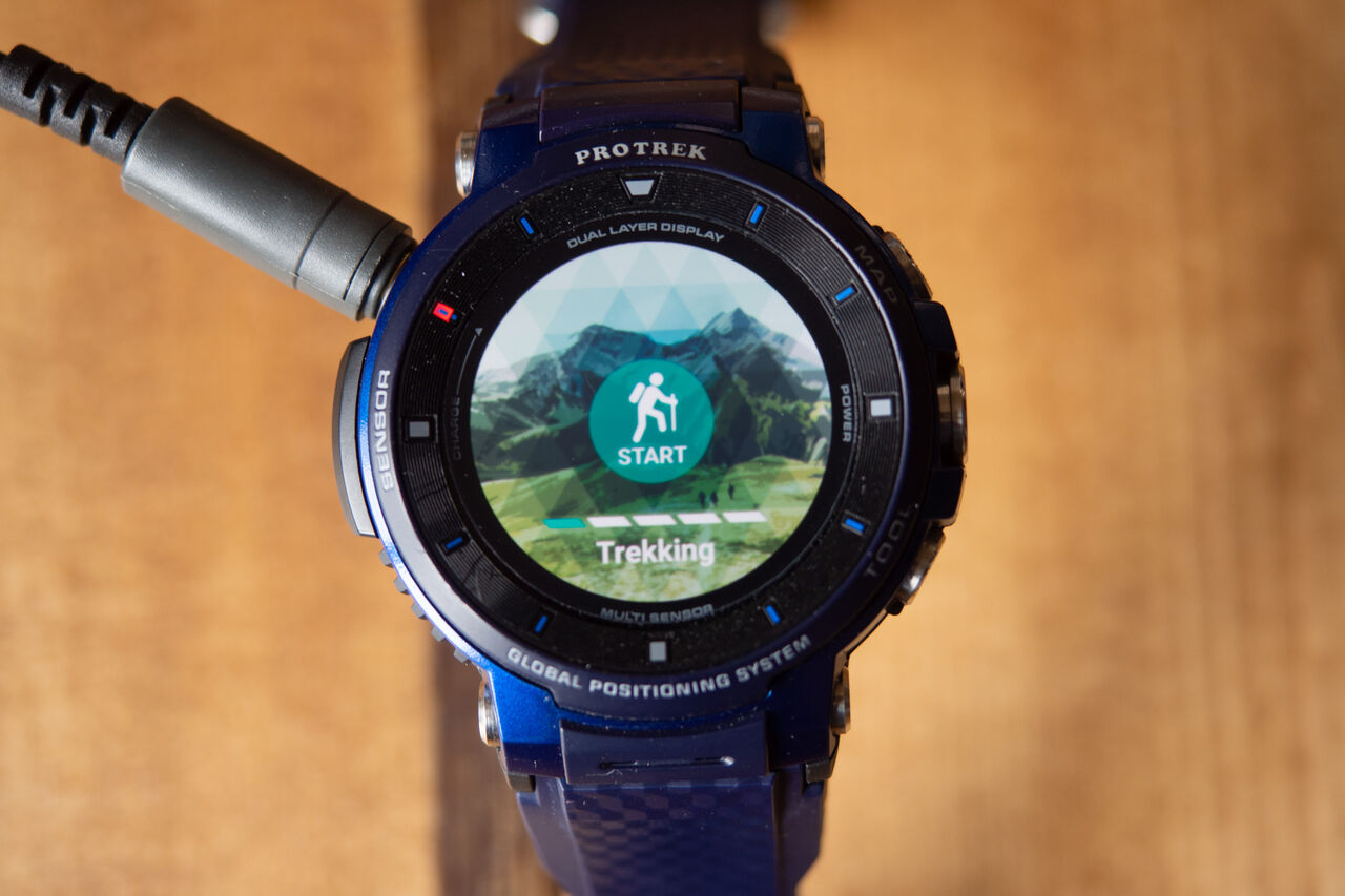 腕にYAMAPを [CASIO PRO TREK Smart WSD-F30] : 山に野に川に呑みに