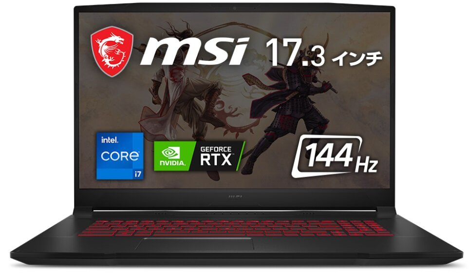 GeForce RTX 3050 Ti+144Hz液晶搭載のMSI製17インチゲーミングノート