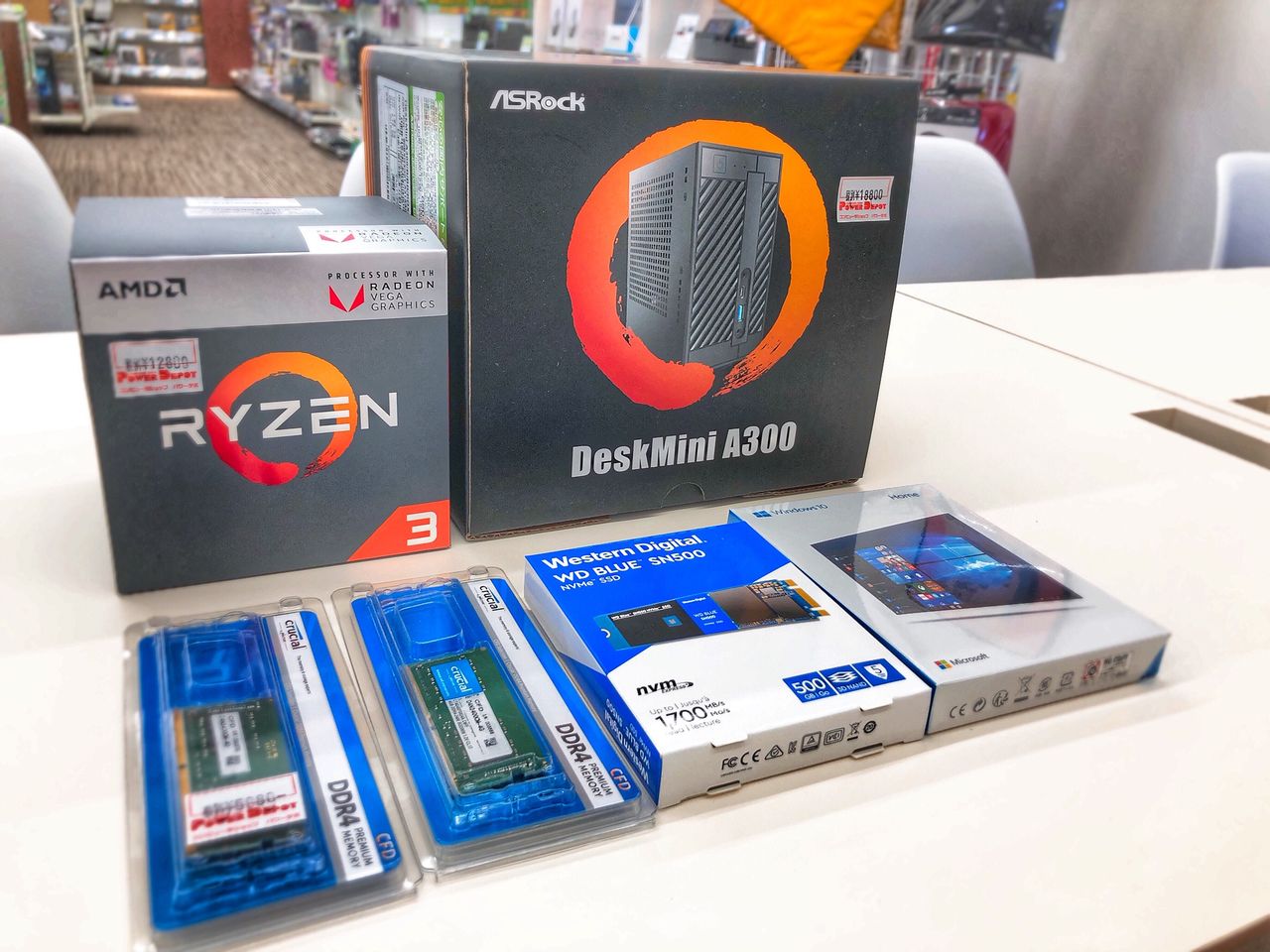 新品M.2、メモリ使用! Asrock A300 deskmini RYZEN5 新品M.2、メモリ使用! Asrock A300 deskmini RYZEN5 DeskMini