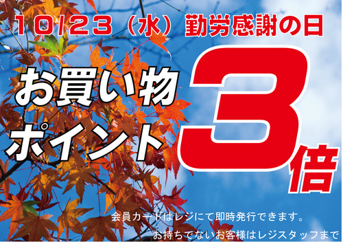 ポイント３倍-2016