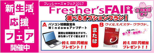 選べるオプションフレッシャ